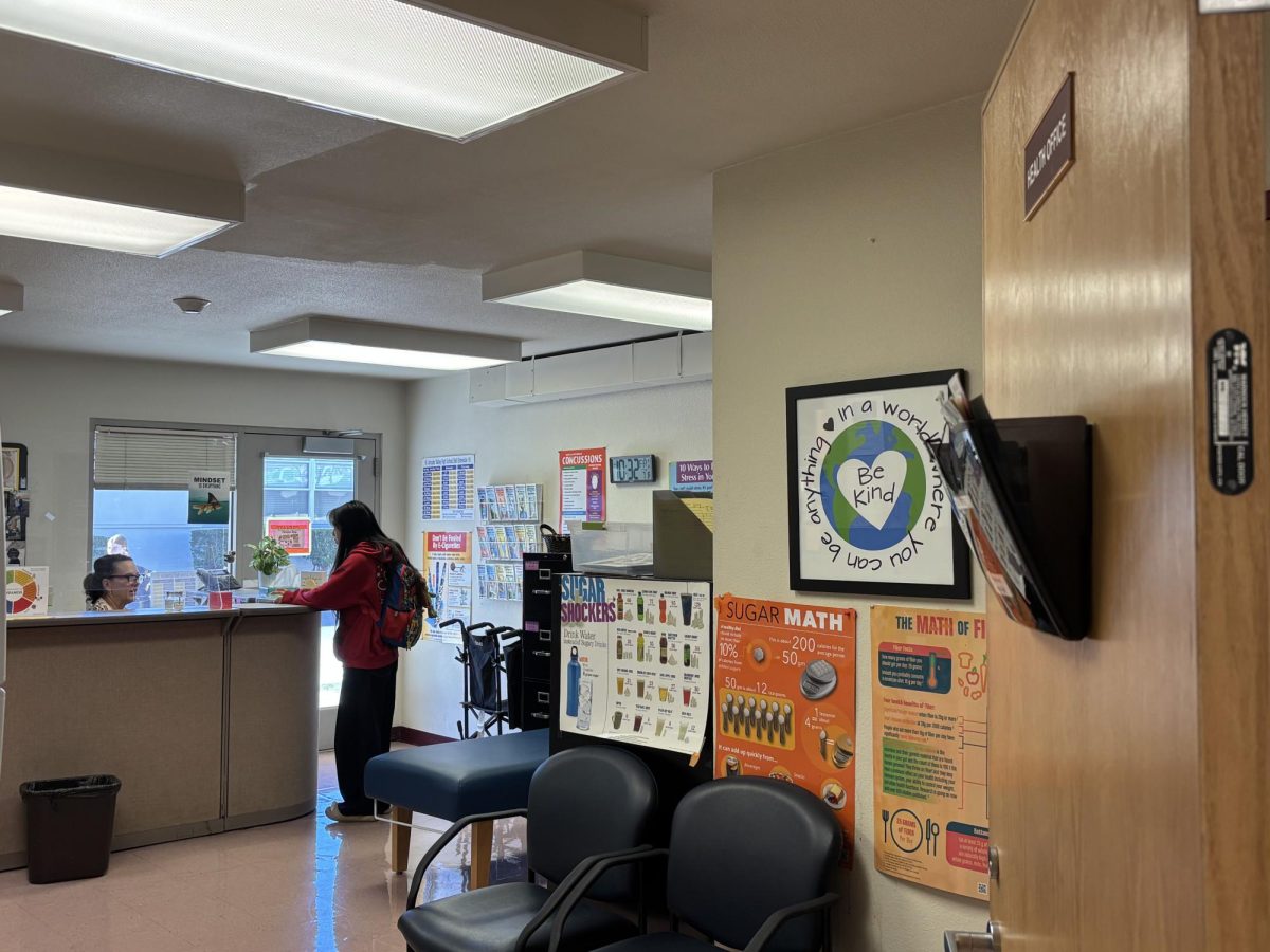 A student visits the Amador Valley Health Office. 