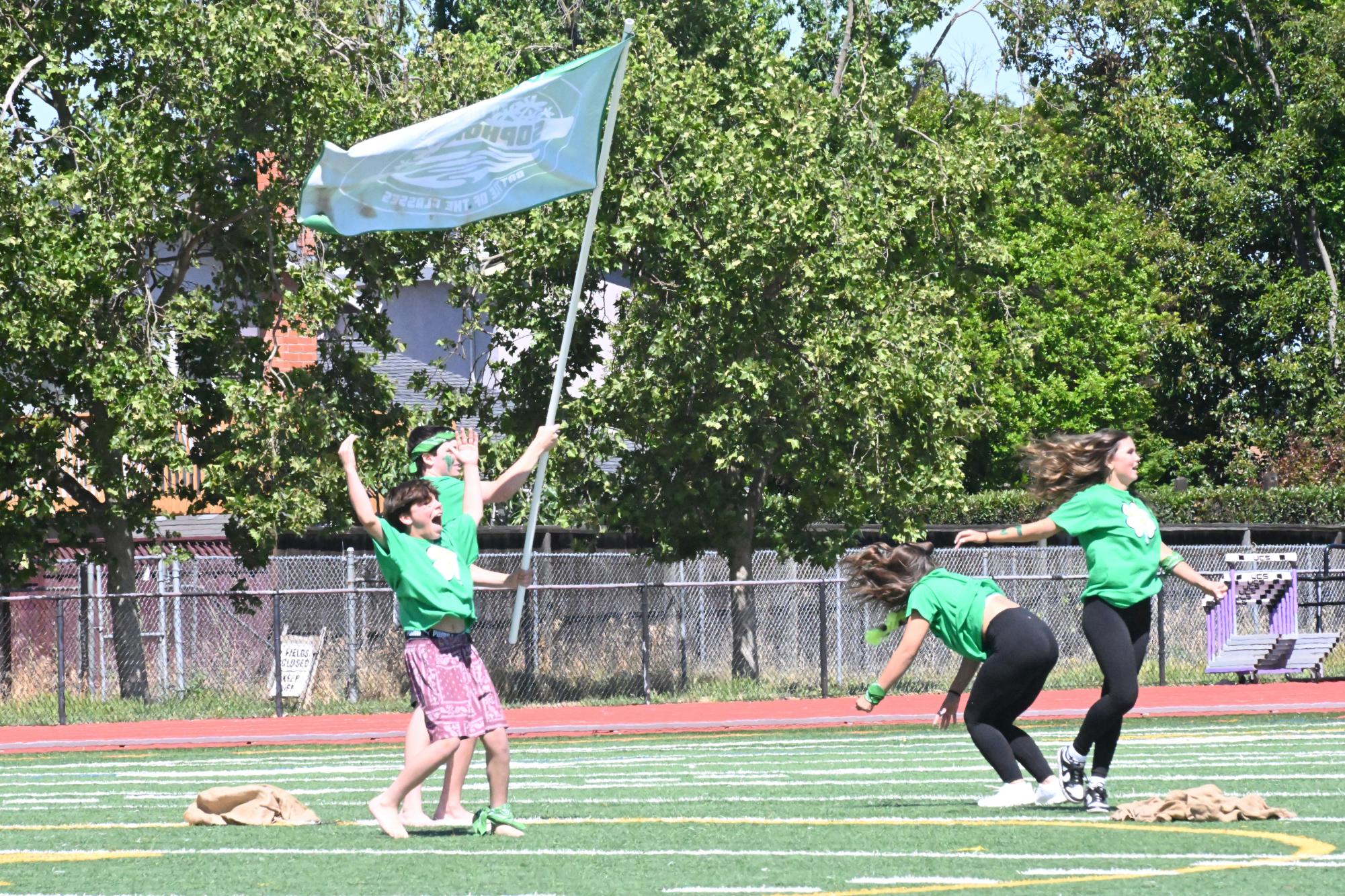 The annual Survivor Rally is the final rally for the whole school. As class representatives compete for points, the classes cheer on their peers and fight for dominance.