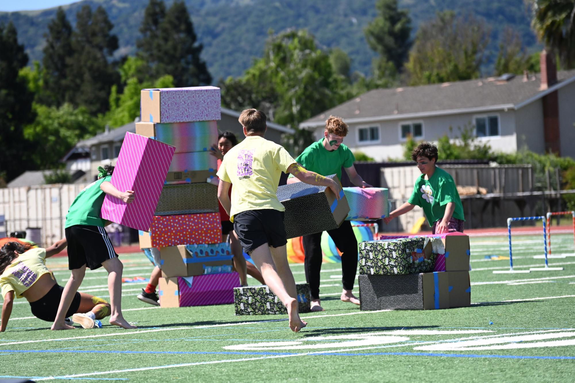 The annual Survivor Rally is the final rally for the whole school. As class representatives compete for points, the classes cheer on their peers and fight for dominance.