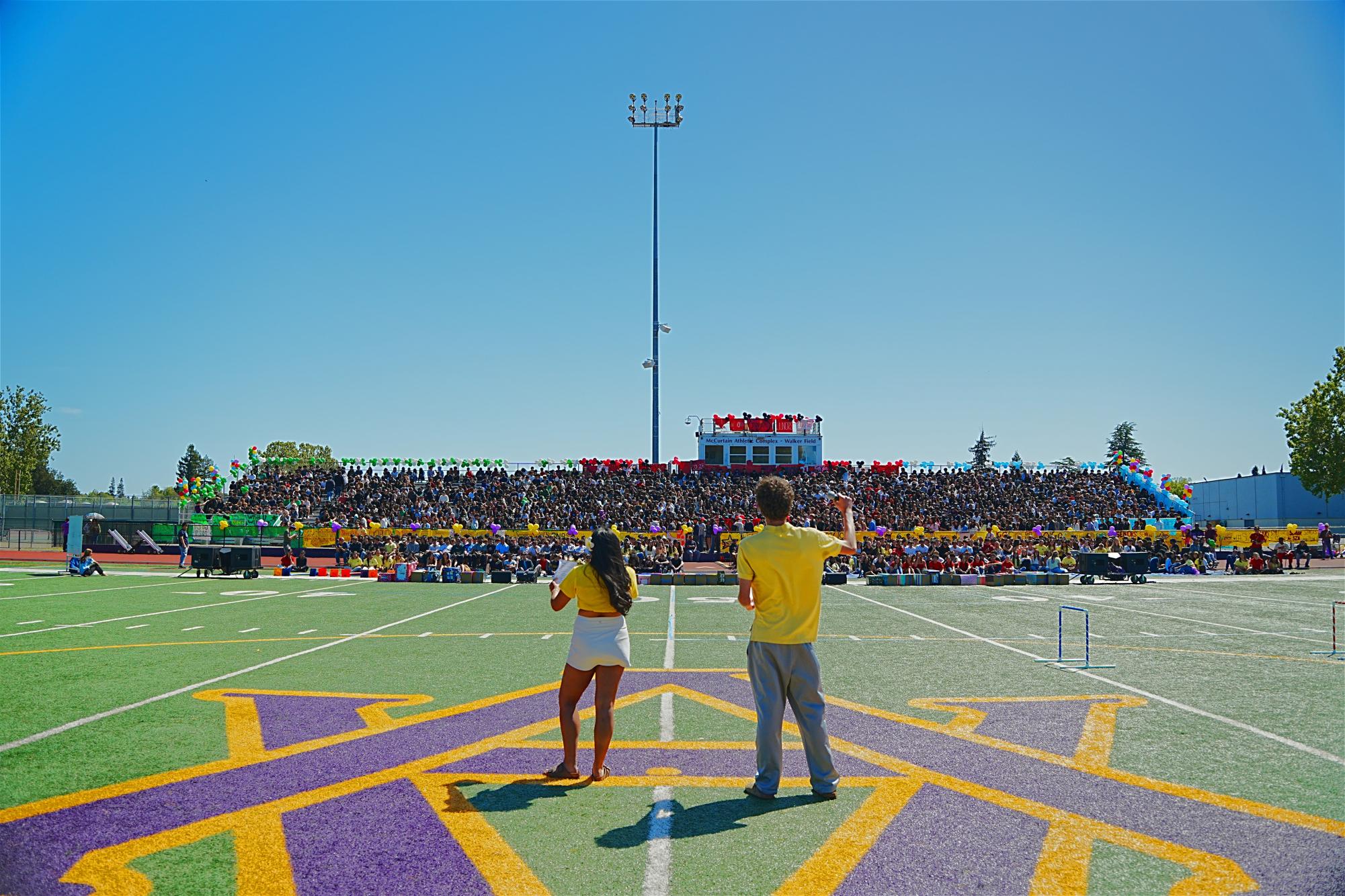 The annual Survivor Rally is the final rally for the whole school. As class representatives compete for points, the classes cheer on their peers and fight for dominance.