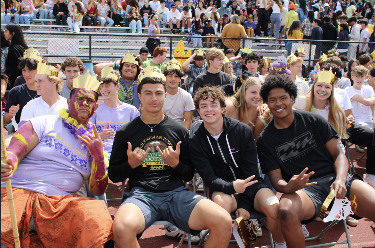 An annual back-to school rally is always the Aloha Rally. For years, it has been a way to welcome students back to school and say "Aloha" to incoming freshmen. In 2024, seniors were given a place of honor, decked out in golden crowns. 